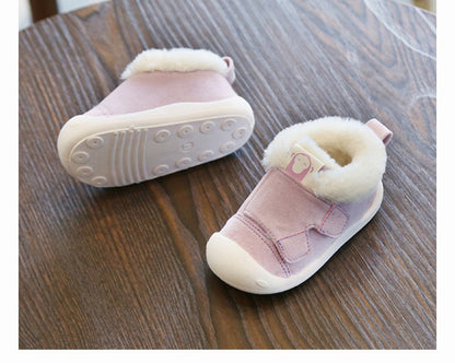 Winter slippers for toddlers – warm and non-slip velvet shoes