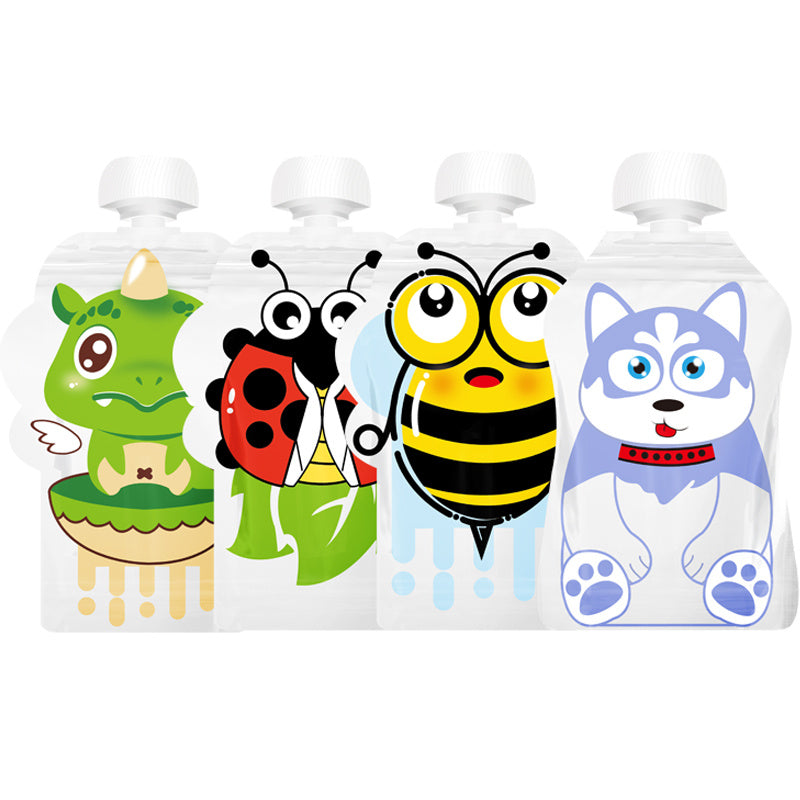 Food bag for fruit puree and homemade baby food