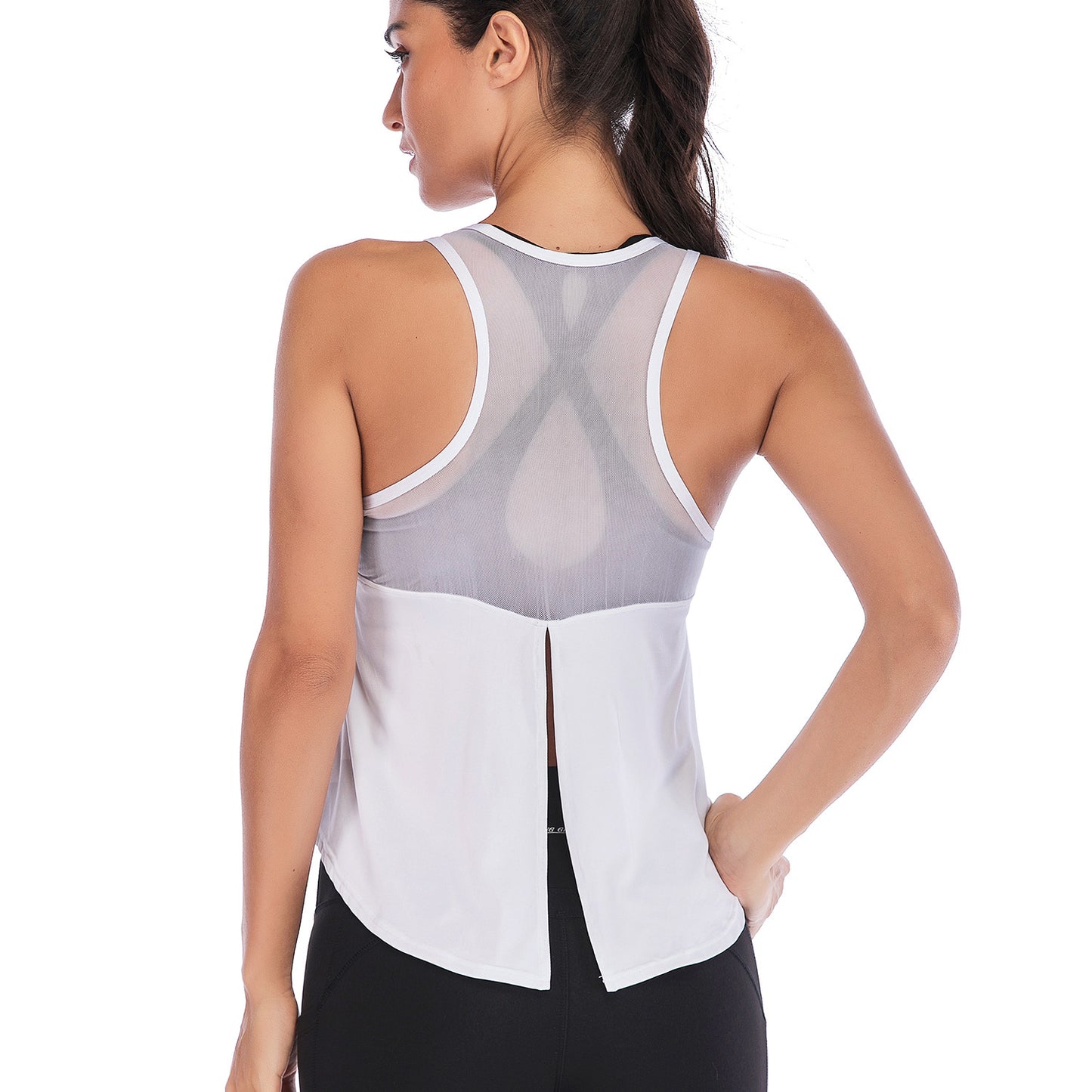 Mesh Yoga Set – andningsbara yogakläder med sportig design
