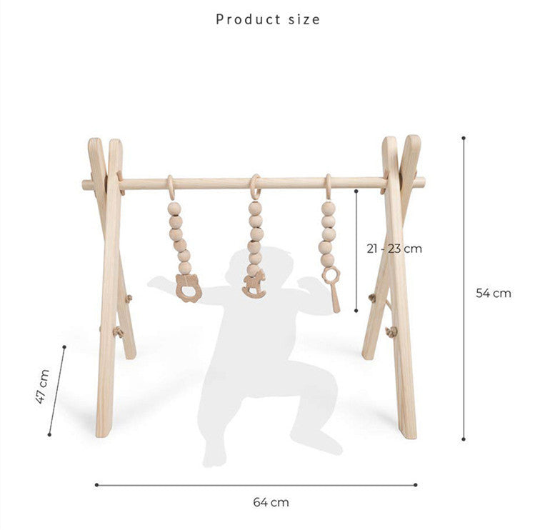 Wooden baby gym for infants 