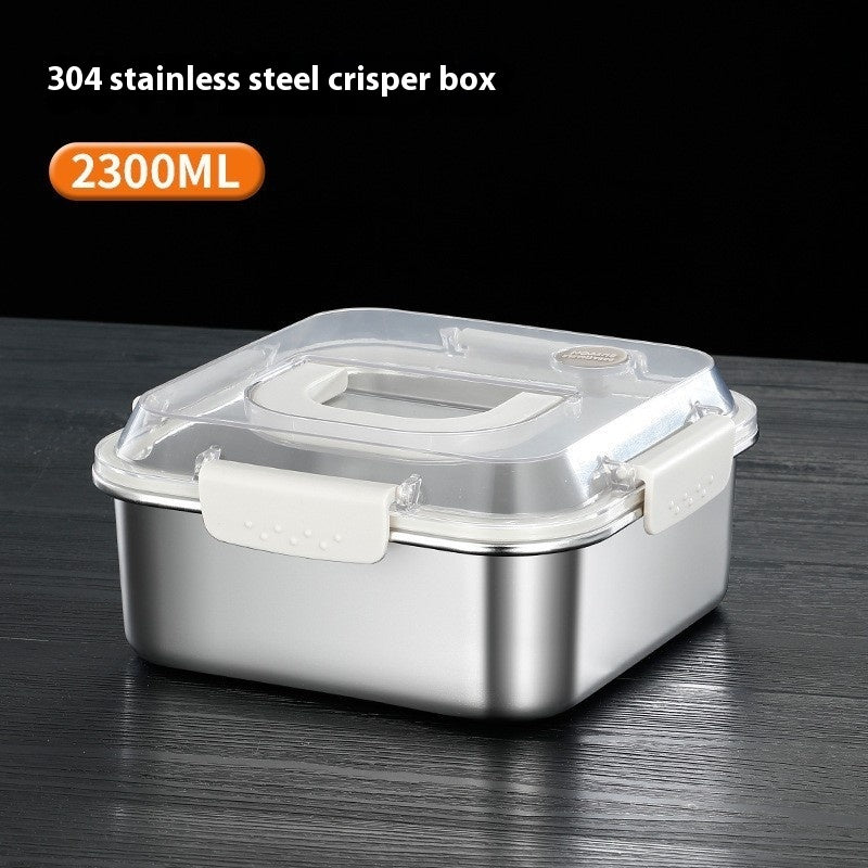 304 stainless steel lunch box with handle - durable, leak-proof and perfect for adults