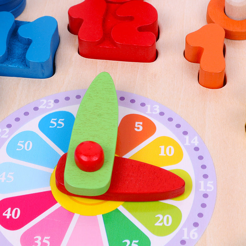 Träklocka för Tidig Inlärning – Digital Träleksak