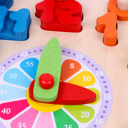 Träklocka för Tidig Inlärning – Digital Träleksak