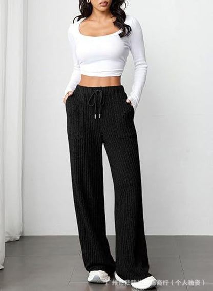 Casual Loose Knitted Women's Trousers