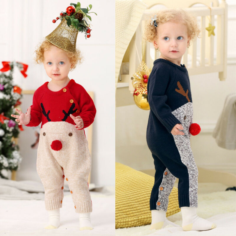 Baby Jumpsuit – Double Breasted Christmas Theme