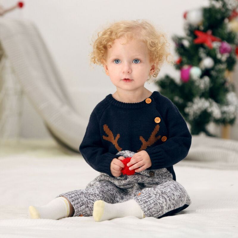 Baby Jumpsuit – Double Breasted Christmas Theme