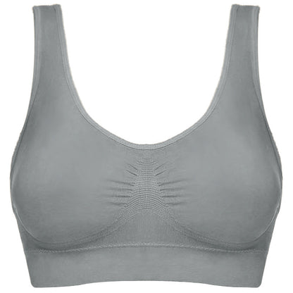 Seamless Sports Bra with Double Support - 2XL