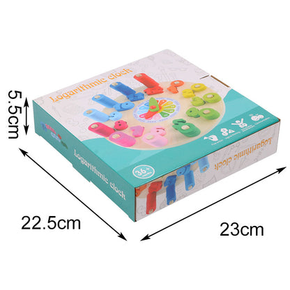 Träklocka för Tidig Inlärning – Digital Träleksak