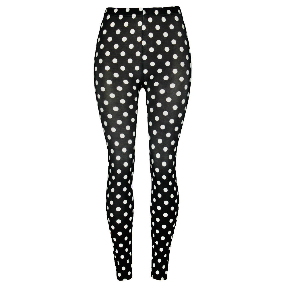 Trendiga yogatights med konstnärligt mönster