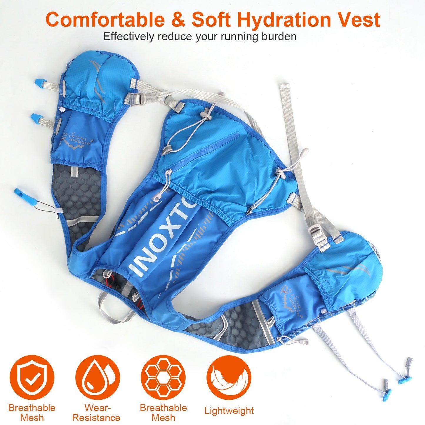 Sport Hydration väst – Lätt löparväst med vätskebehållare