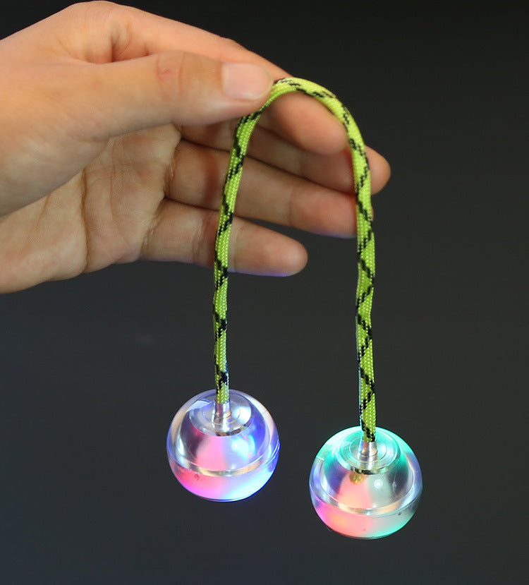 LED Yo-Yo Fingerboll – färgglad stressboll med ljus
