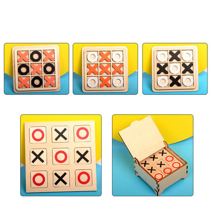 Tictactoe Board Game For Children Wooden Educational Toys