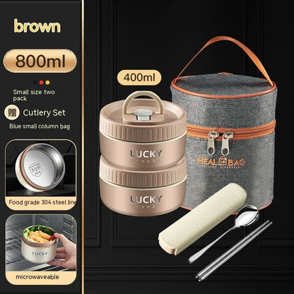 Stainless steel lunch box in 304/316 steel – multiple sizes &amp; sets with bowls and cutlery 