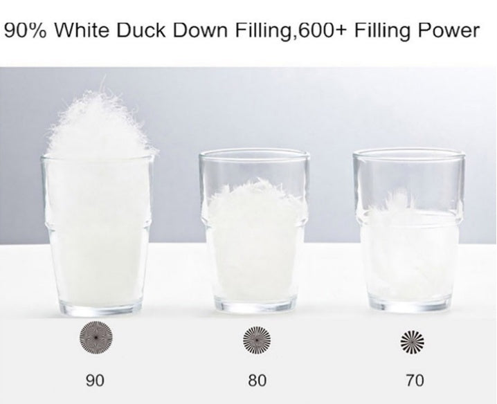 Lång lättviktsdunjacka för kvinnor – Plus Size  upp till 6XL