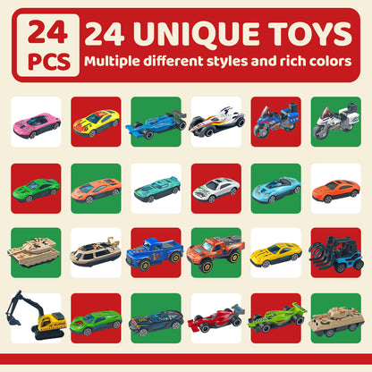 Advent calendar 24 days - car model in blind box