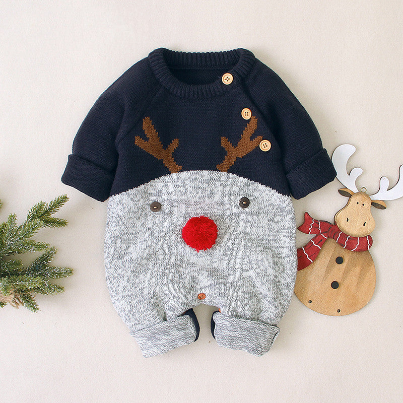 Baby Jumpsuit – Double Breasted Christmas Theme