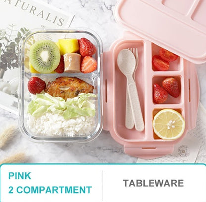 Glass lunch box made of Borosilicate glass – Pyrex, Airtight &amp; Oven and Microwave safe