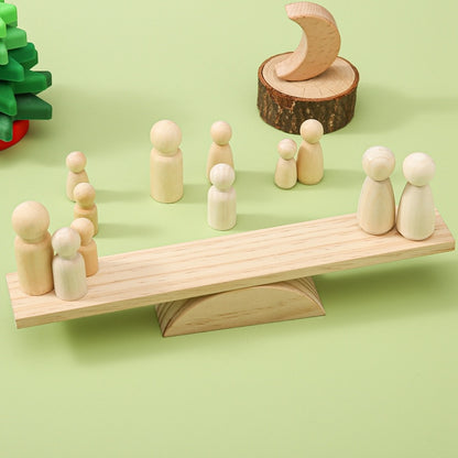 Multifunktionellt Jenga – pedagogiskt byggspel för barn