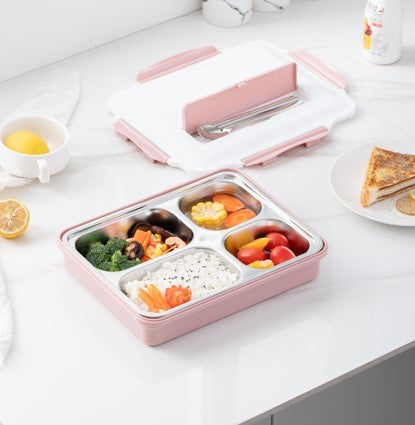 Nordic Style Lunch Box 304 Stainless Steel Multi Lattice Lunch Box