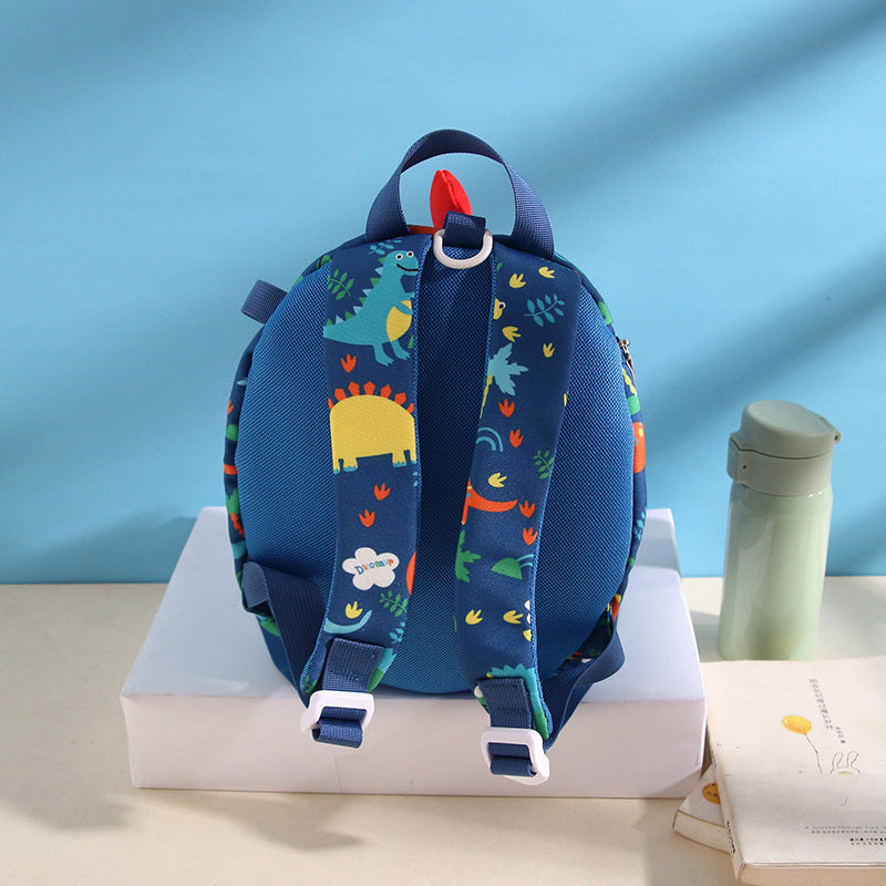 Children's Backpack with Anti-Loss Function - Cartoon Dinosaur