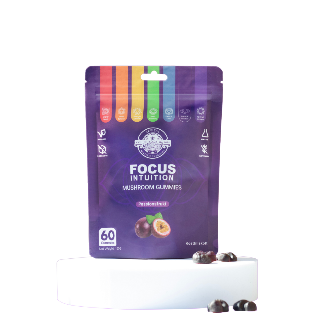 Mushroom Gummies – sockerfria tuggisar för energi, fokus & immunförsvar