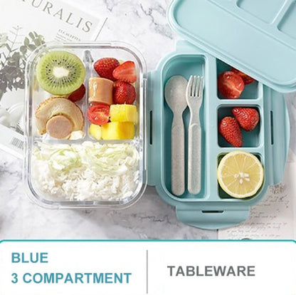 Glass lunch box made of Borosilicate glass – Pyrex, Airtight &amp; Oven and Microwave safe