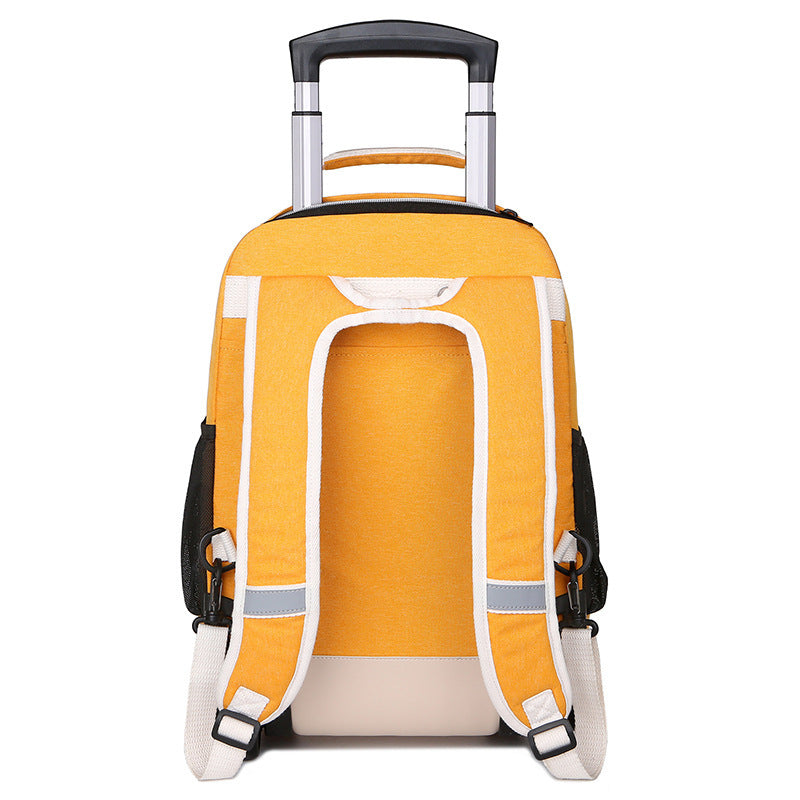 Ultralight Drawstring Backpack – 2-in-1 Trolley School Bag