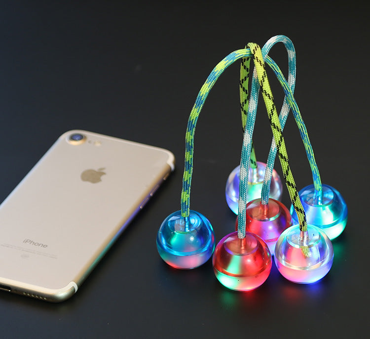 LED Yo-Yo Fingerboll – färgglad stressboll med ljus