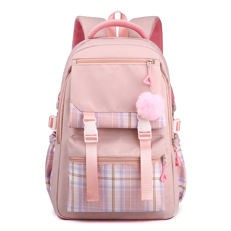 Waterproof nylon school backpack - for middle and high school