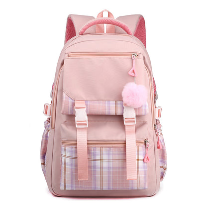 Waterproof nylon school backpack - for middle and high school