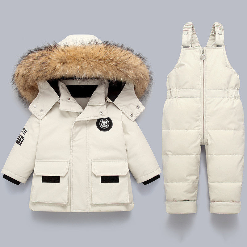 Children's Fashion Down Jacket with matching pants