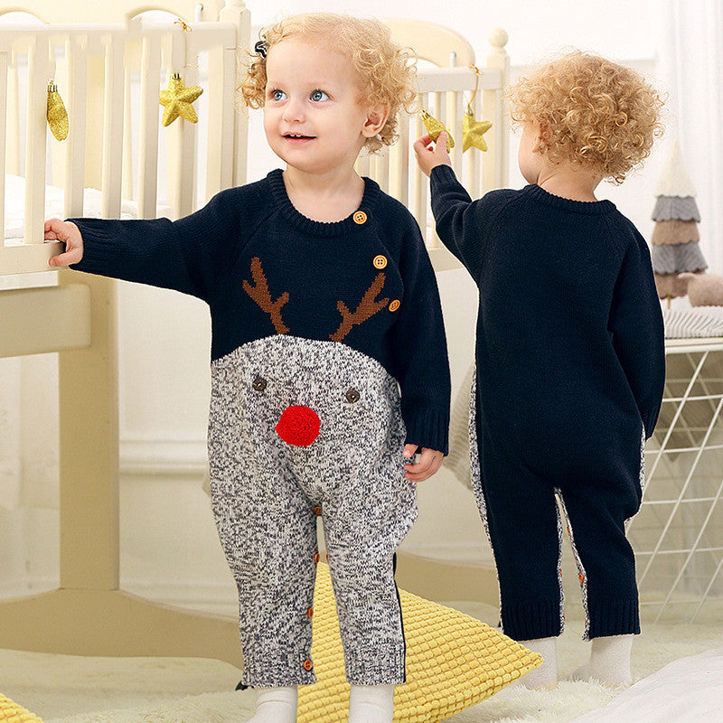 Baby Jumpsuit – Double Breasted Christmas Theme
