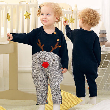 Baby Jumpsuit – Double Breasted Christmas Theme