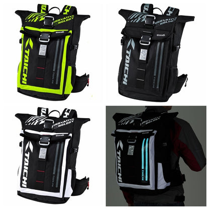 Racing backpack with LED night light – water-resistant design