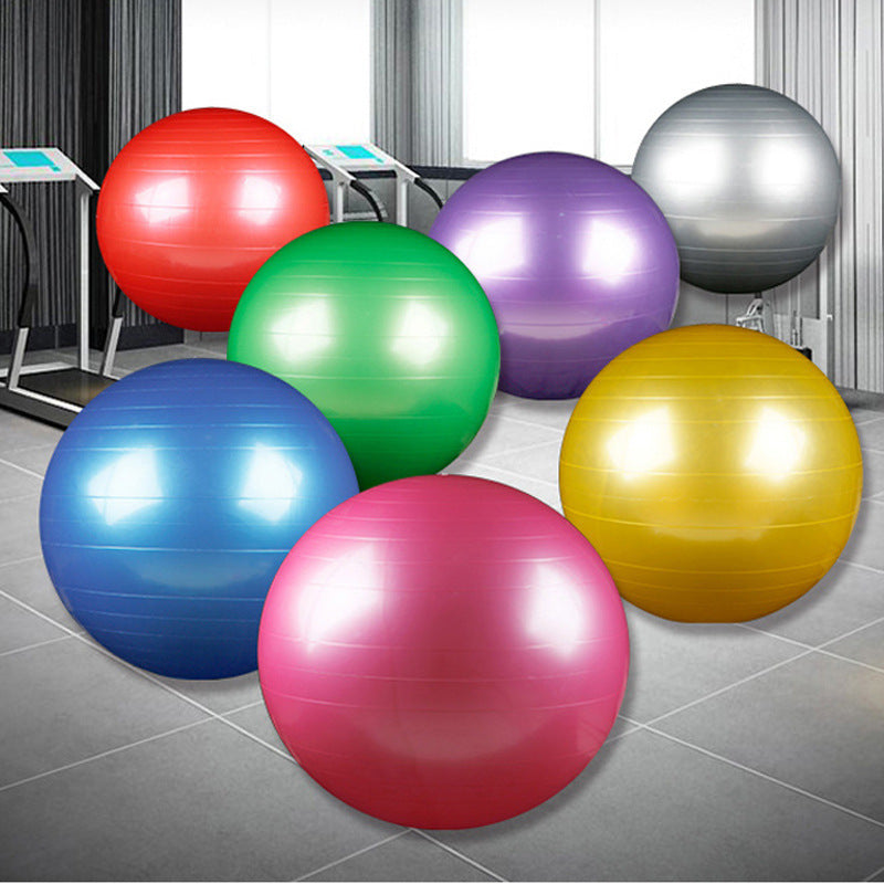 Yoga ball with pump for children and beginners - for balance, strength and core training