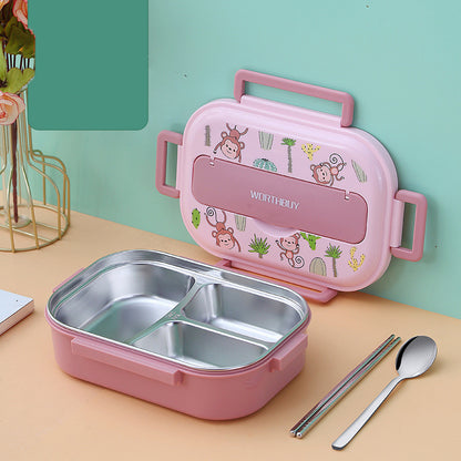 Isolerad Bento-matlåda i Rostfritt Stål – Portabel &amp; Fackindelad