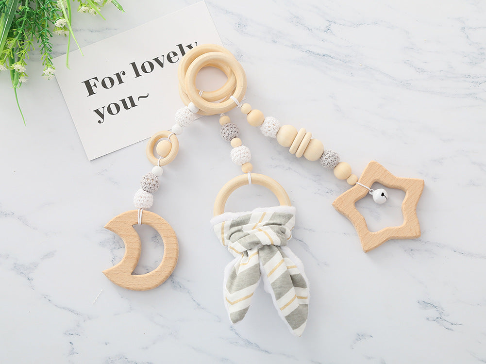 Baby gym wooden pendants – 3-pack toys for babies 0–24 months