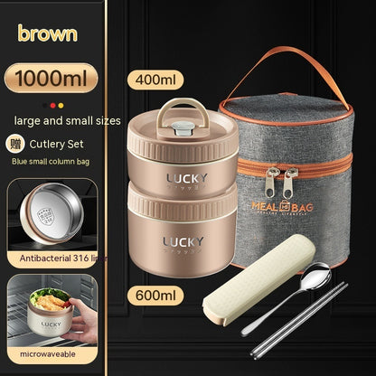 Stainless steel lunch box in 304/316 steel – multiple sizes &amp; sets with bowls and cutlery 