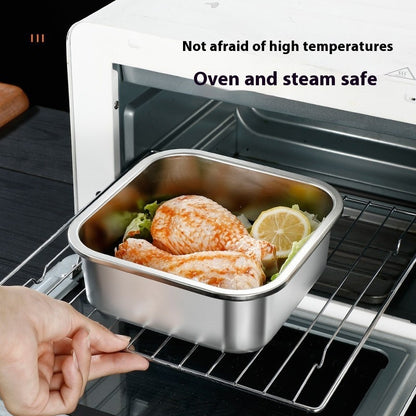 304 stainless steel lunch box with handle - durable, leak-proof and perfect for adults