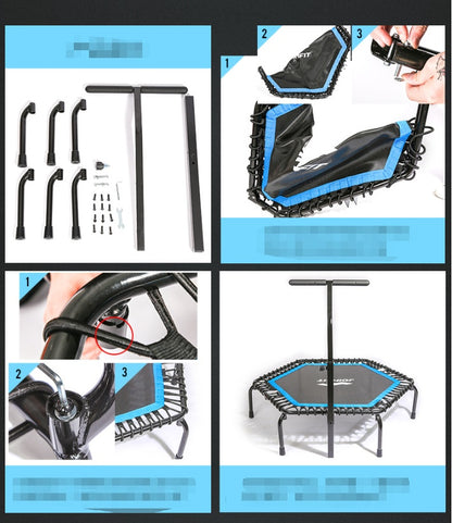 Hexagon Trampoline – stable training and fitness trampoline