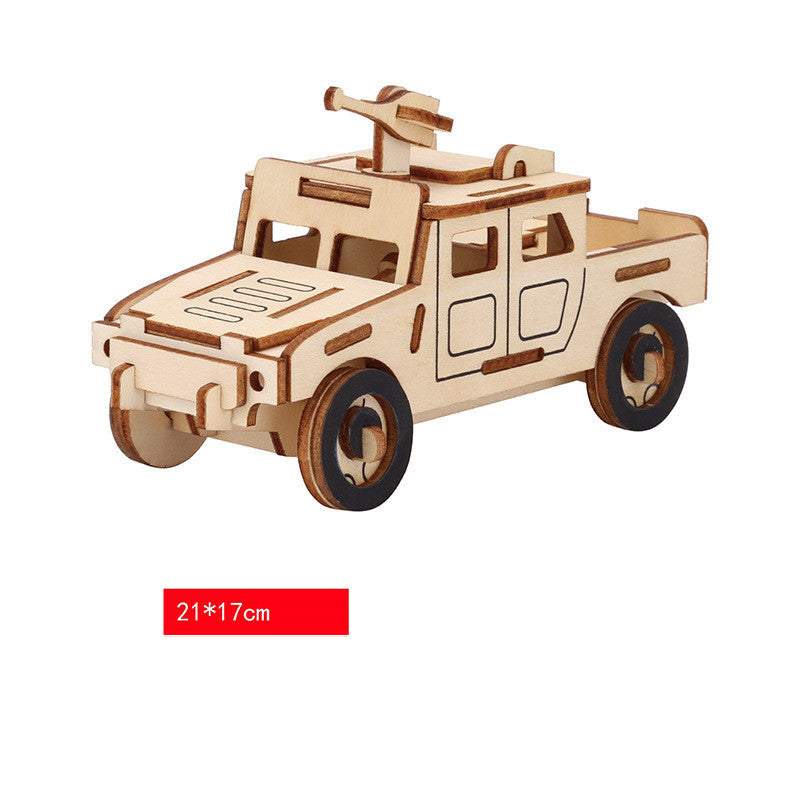 New Wooden Three-dimensional Puzzle DIY Creative Children's Toys