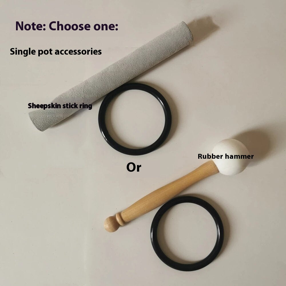 Crystal singing bowls – handmade set for meditation and healing