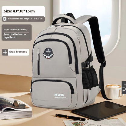 Vattentålig Skolväska i Oxfordtyg – Ergonomisk Ryggsäck för Ungdomar