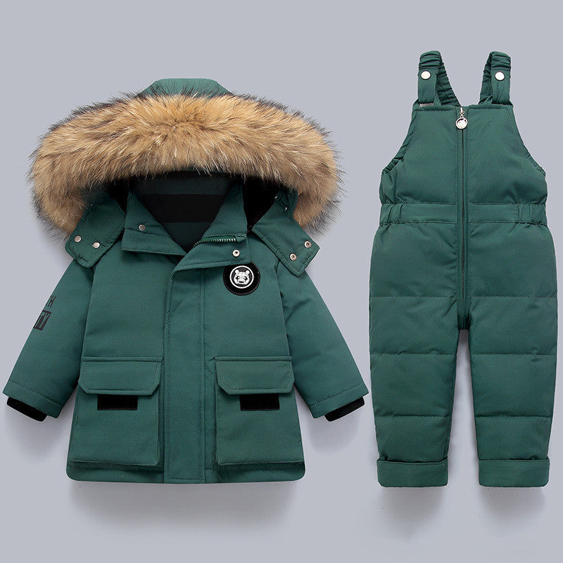 Children's Fashion Down Jacket with matching pants