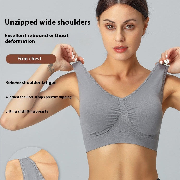 Seamless Sports Bra with Double Support - 2XL
