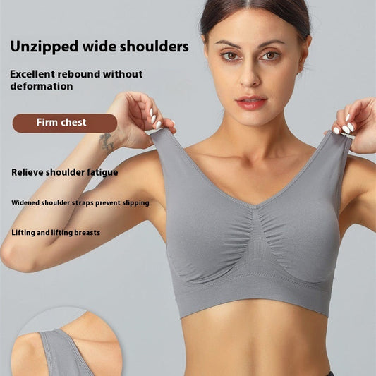 Sömlös sport-bh med dubbelt stöd - 2XL