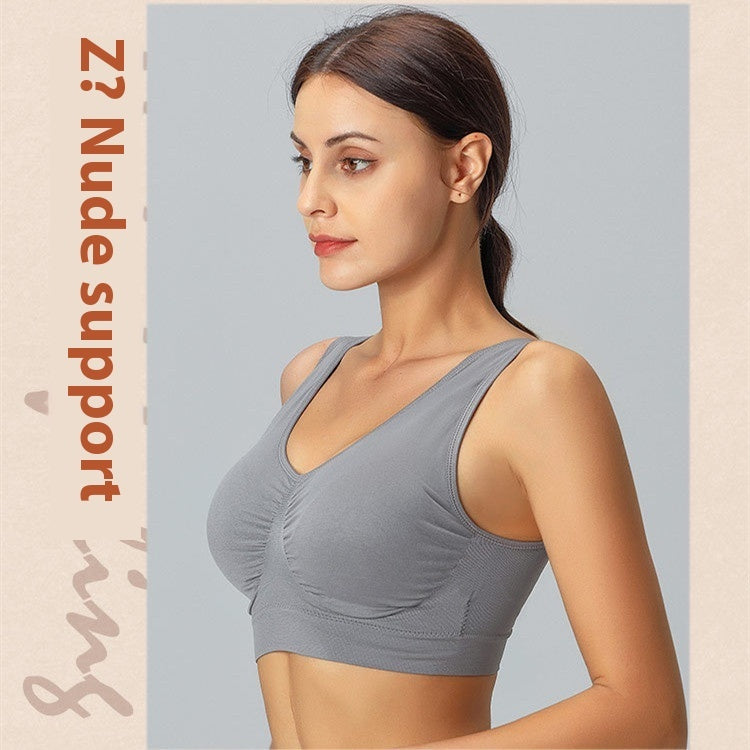Seamless Sports Bra with Double Support - 2XL