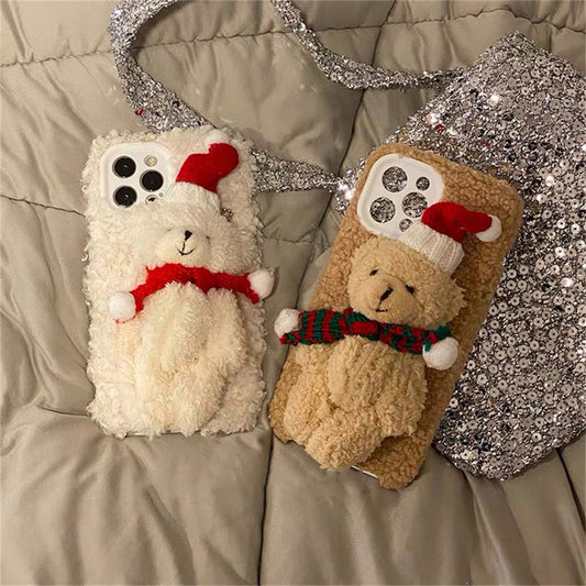Mobile Case with Plush Bear – Soft &amp; Protective Mobile Case