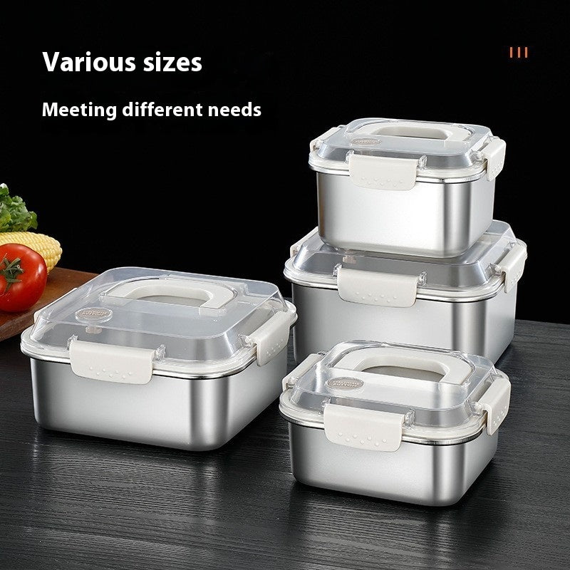 304 stainless steel lunch box with handle - durable, leak-proof and perfect for adults