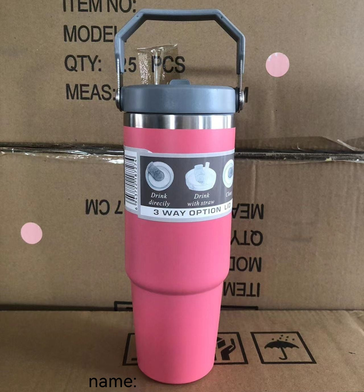 Isolerad Rostfri Termoskopp – Bil, Resa & Sport